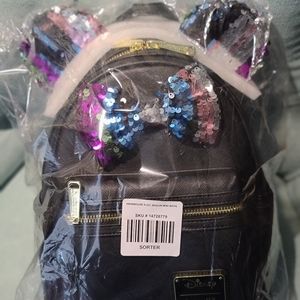 Disney Loungefly Sequin Minnie mini backpack
